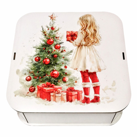 Подарунок №36/2 “Солодкі мрії” 1,11 кг (21х21х9 см, у дерев'яній коробці), Унікальна цукерка